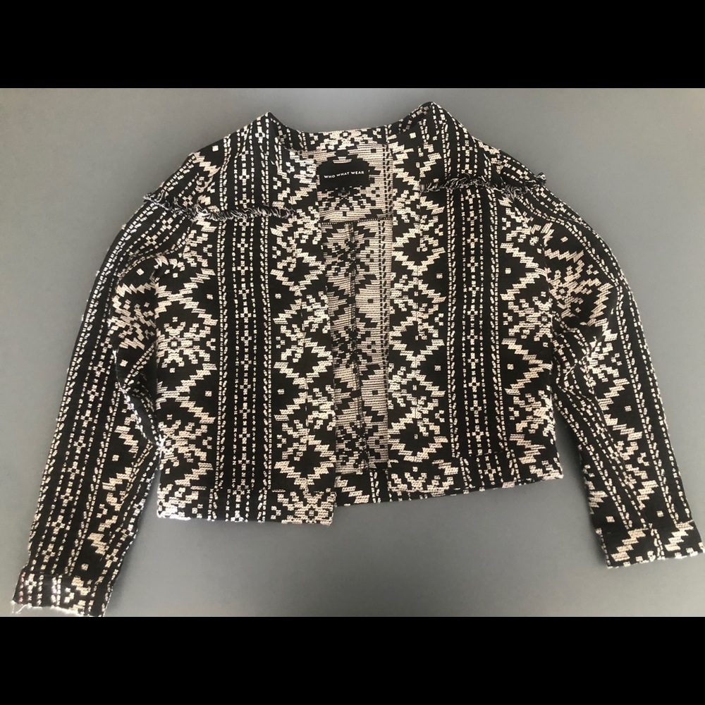 Who What Wear Patterned Jacket
